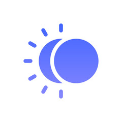 dark flat gradient icon