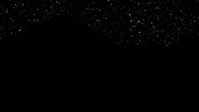 sky stars and mountains