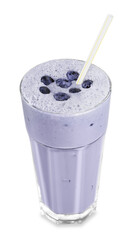 Blueberry Milkshake Isolated