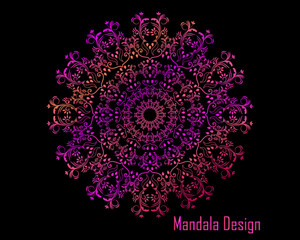 Luxury mandala background with golden Colourful template.Simple ornamental vintage  Modern mandala design.