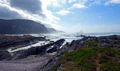 Panoramic of the coastline of Tsitsikamma, South Africa