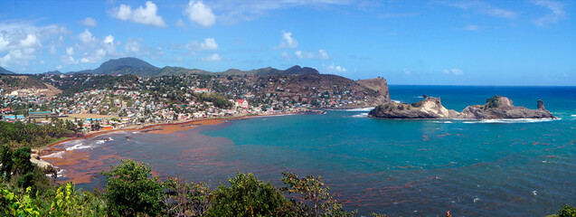 East coast of the island of Saint Lucia, Caribbean, France