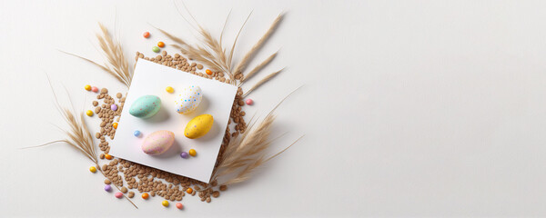 Beautiful greeting card for Easter celebration