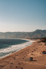 Malibu Beach Ocean - obrazy, fototapety, plakaty