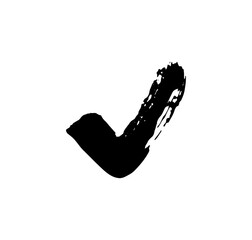 Checkbox. Check signs V X. Chalk and brush checkmarks set. Vector set