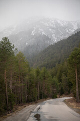Fototapeta na wymiar Tirol, Schnee in den Bergen