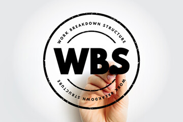 WBS Work Breakdown Structure - deliverable-oriented breakdown of a project into smaller components,...