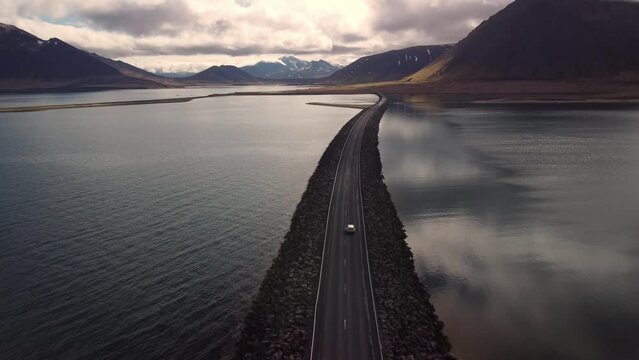 iceland sword bridge road