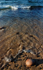551-13 Beach Pebbles and Wave