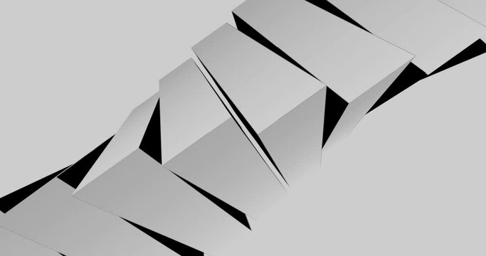 white gradient 3d cube pattern background animation
