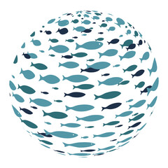 abstract blue sphere