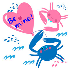crabs are a couple in love
