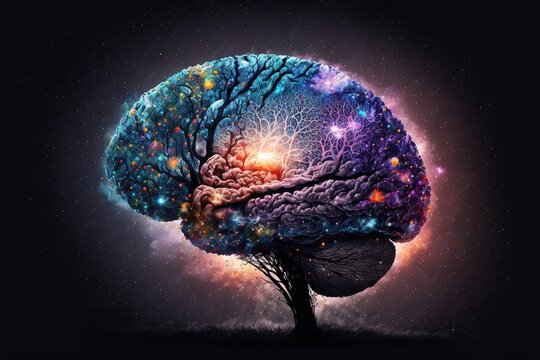 Universe brain tree - Generative AI