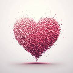 Big heart made of small hearts
