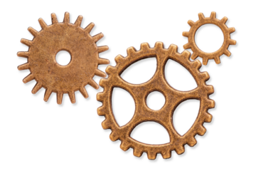 group of gears in teamwork