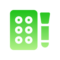 watercolors flat gradient icon