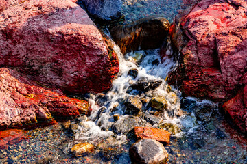 Red Rock Canyon Waterton Lakes National Park Alberta Canada