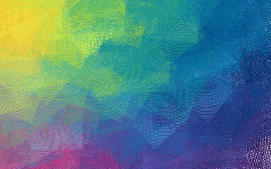 Light Multicolor vector pattern with bent lines.