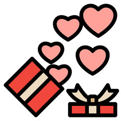 present line filled icon