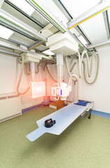 Professional xray technologies. Modern x-ray medical equipment.