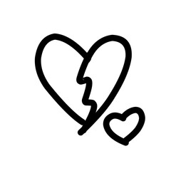 Heartbreak Doodle Icon