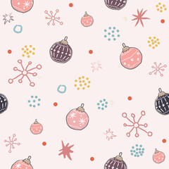 seamless pattern with Christmas elements