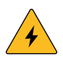 high voltage sign. Vector illustration.