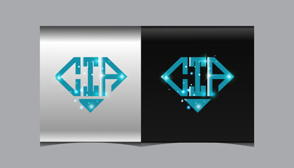 CIA Logo letter monogram with diamond shape design template.
 - obrazy, fototapety, plakaty