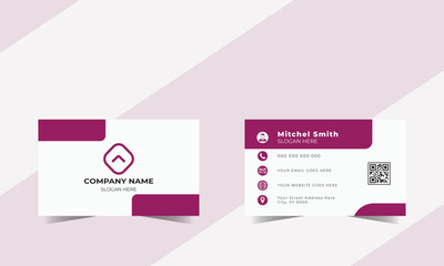 Modern, Creative and clean corporate business card. 