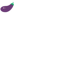 Isolated colored eggplant sketch icon Vector