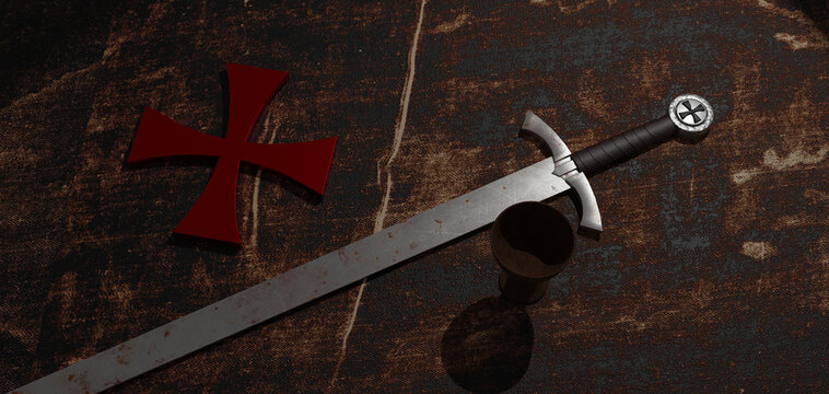 SANTO GRAAL E SPADA TEMPLARE