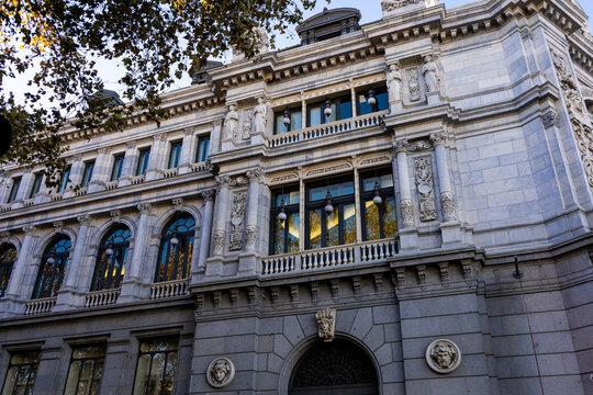 Banco nacional de España ubicado en Madrid, España 