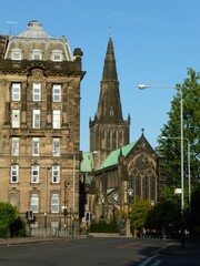 Obraz premium Glasgow Cathedral, viewed from Cathedral Street.
