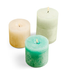 A color aromatic candle with different smells