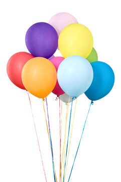 Group of colorful party helium Ballons