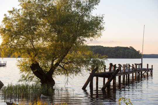pier at sunset