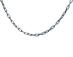 Chain Links, Shows a metal chain link segment