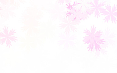 Fototapeta na wymiar Light Pink, Yellow vector doodle backdrop with flowers.