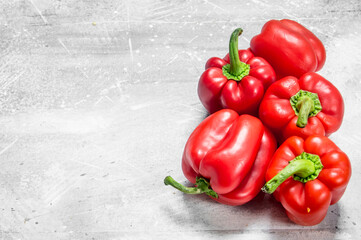 Fragrant ripe sweet pepper.