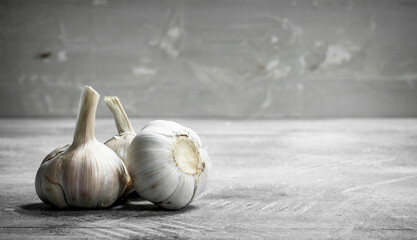 Fragrant fresh garlic.
