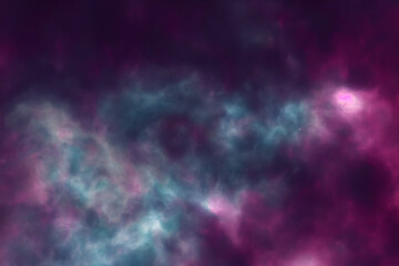 Space nebula in galaxy or universe as wallpaper background 
