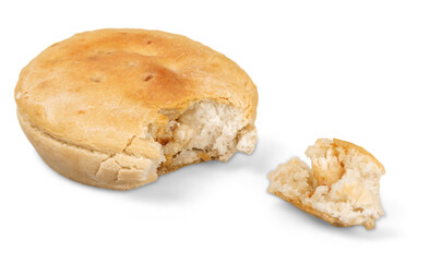 Fresh tasty Meat Pie or bread