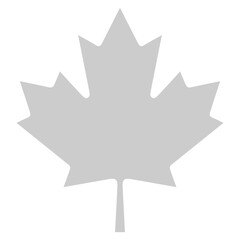 Maple Leaf Icon Symbol for Pictogram, Website, Apps, Art Illustration, or Graphic Design Element. Canada Icon Symbol, Canadian Sign. Format PNG