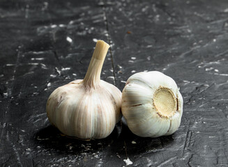 Fresh fragrant garlic.