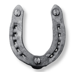 Metal classic horseshoe for good luck