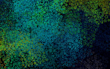 Dark Blue, Yellow vector layout with bright stars.