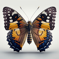 Butterfly full body image with white background ultra realistic



