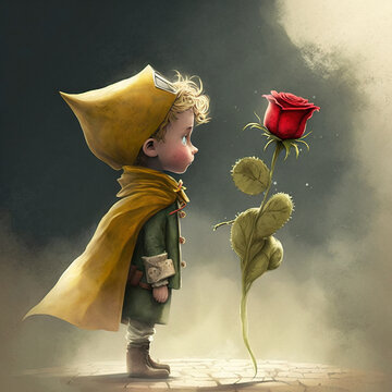 The little Prince and his rose