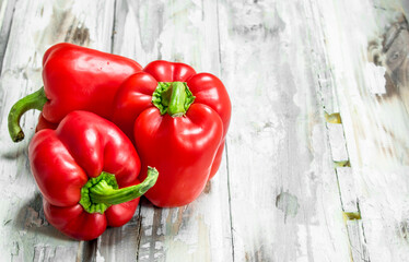 Fresh sweet peppers.