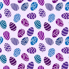 Easter eggs seamless spring pattern for kids clothes print and notebooks and wrapping paper and fabrics